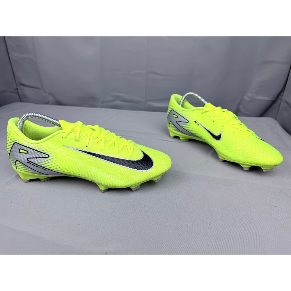 Nike Mercurial Air Zoom Soccer Cleats Volt Black Silver FQ8374-700 Mens 8.5 - Picture 5 of 8